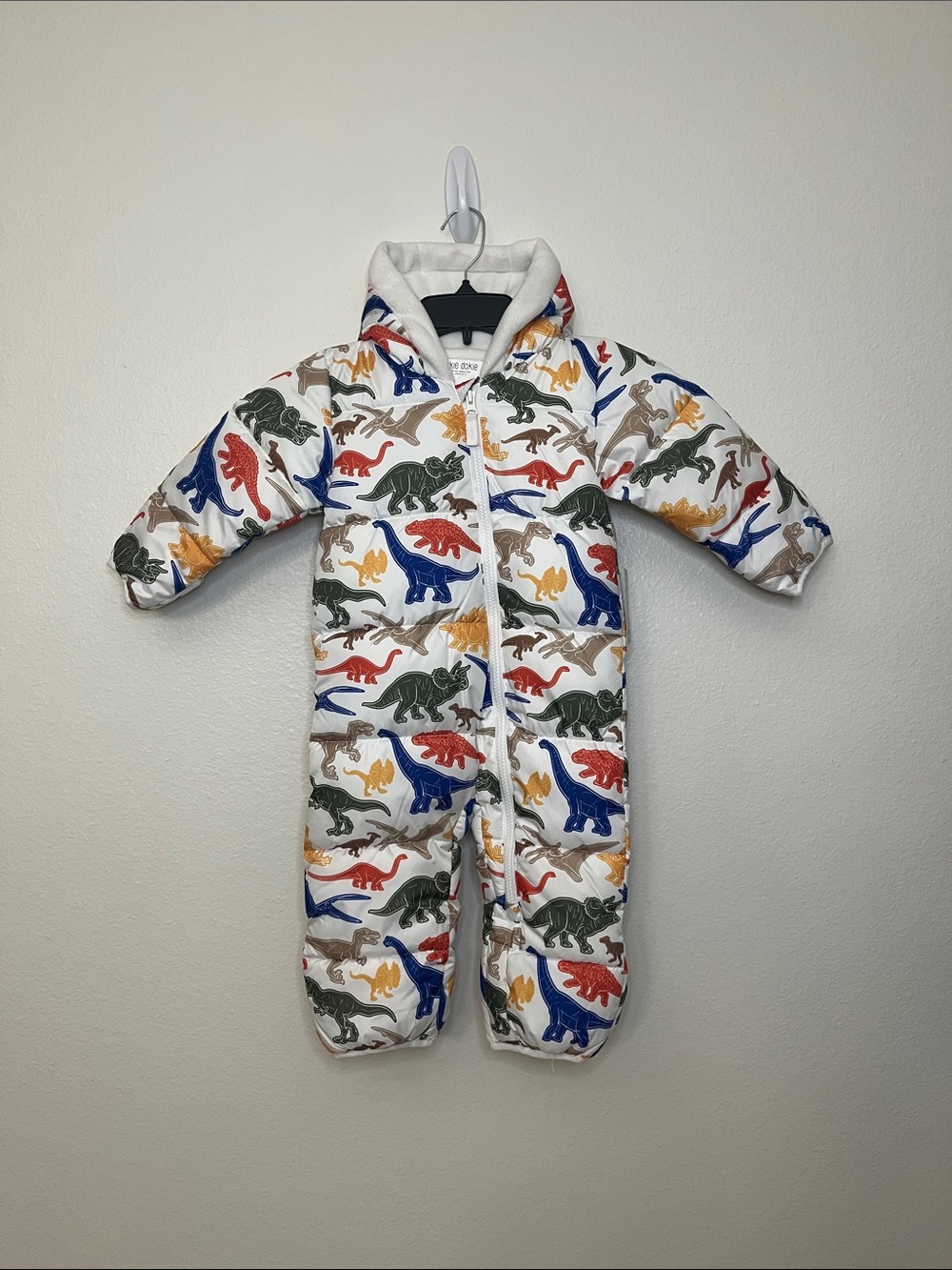 Okie Dokie Baby Boys Long Sleeve Pram Dinosaur print 18month - Picture 2 of 15